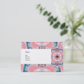 Carte De Visite AVALON PSYCHEDELIC, gemme bleu violet rose rubis (Debout devant)