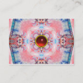 Carte De Visite AVALON PSYCHEDELIC, gemme bleu violet rose rubis (Dos)