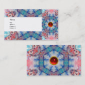 Carte De Visite AVALON PSYCHEDELIC, gemme rose rubis coquille (Devant / Derrière)