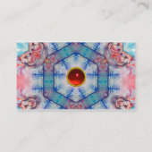 Carte De Visite AVALON PSYCHEDELIC, gemme rose rubis coquille (Dos)