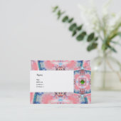 Carte De Visite AVALON PSYCHEDELIC, gemme rose violet bleu émeraud (Debout devant)