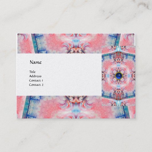 Carte De Visite AVALON PSYCHEDELIC, perle saphir rose gem (Devant)