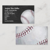 Carte De Visite Avant et dos d'art de base-ball (Devant / Derrière)