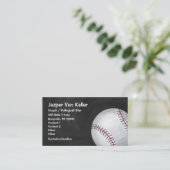 Carte De Visite Avant et dos d'art de base-ball (Debout devant)