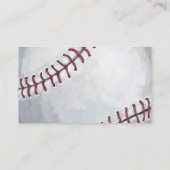 Carte De Visite Avant et dos d'art de base-ball (Dos)