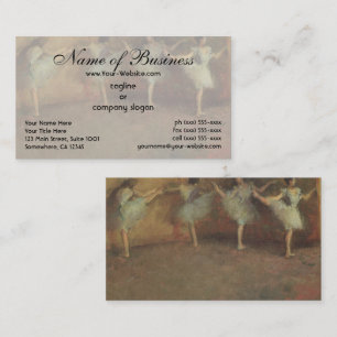Carte De Visite Avant le ballet (détail) par Edgar Degas