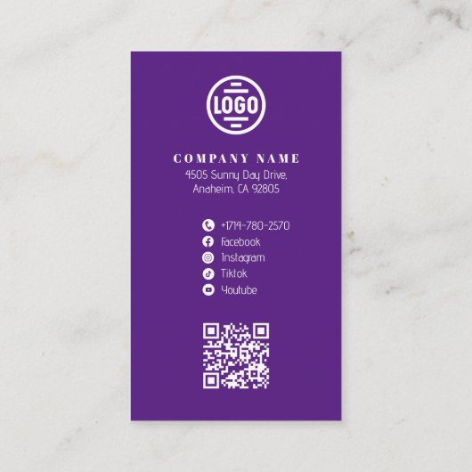 Carte de visite Avatar (Dos)