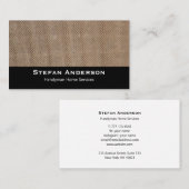 Carte de visite avec arrière - plan (Devant / Derrière)