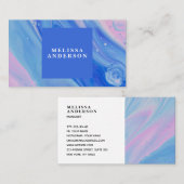 Carte de visite avec arrière - plan. (Devant / Derrière)