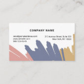 Carte de visite avec arrière - plan aquarelle (Dos)