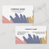 Carte de visite avec arrière - plan aquarelle (Devant / Derrière)