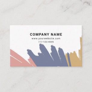 Carte de visite avec arrière - plan aquarelle