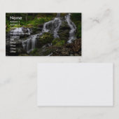 Carte de visite avec arrière - plan couleur complè (Devant / Derrière)