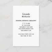 Carte de visite avec arrière - plan de style super (Dos)