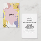 Carte de visite avec arrière - plan de style super (Devant / Derrière)