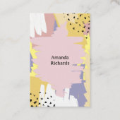 Carte de visite avec arrière - plan de style super (Devant)