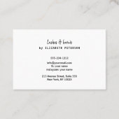 Carte de visite avec arrière - plan de texture. (Dos)