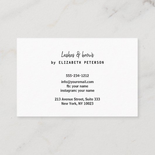 Carte de visite avec arrière - plan de texture. (Dos)