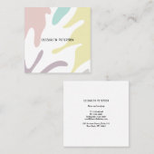 Carte de visite avec arrière - plan moderne. (Devant / Derrière)