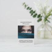 Carte de visite avec arrière - plan photo. (Debout devant)