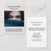 Carte de visite avec arrière - plan photo. (Devant / Derrière)