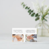 Carte de visite avec arrière - plan photo. (Debout devant)