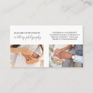 Carte de visite avec arrière - plan photo.