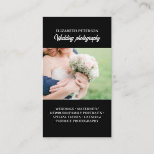 Carte de visite avec arrière - plan photo.