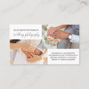 Carte de visite avec arrière - plan photo.