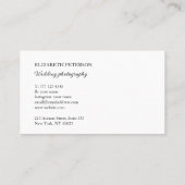 Carte de visite avec arrière - plan photo. (Dos)