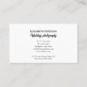 Carte de visite avec arrière - plan photo. (Dos)