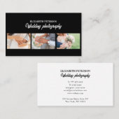 Carte de visite avec arrière - plan photo. (Devant / Derrière)