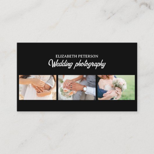 Carte de visite avec arrière - plan photo. (Devant)