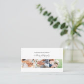 Carte de visite avec arrière - plan photo. (Debout devant)