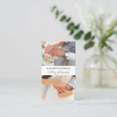 Carte de visite avec arrière - plan photo. (Debout devant)