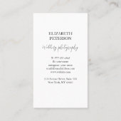 Carte de visite avec arrière - plan photo. (Dos)