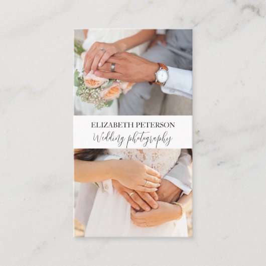 Carte de visite avec arrière - plan photo. (Devant)