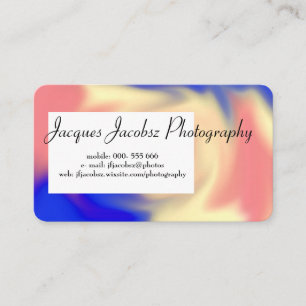 Carte de visite avec Arrière - plan Retro Tie Dye