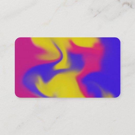 Carte de visite avec Arrière - plan Retro Tie Dye (Dos)