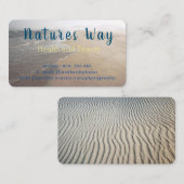 Carte de visite avec arrière - plan texturé de sab (Devant / Derrière)