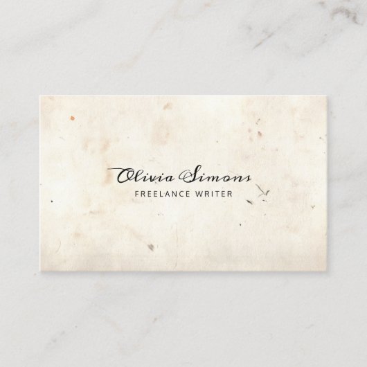 Carte de visite avec cadre vintage (Devant)