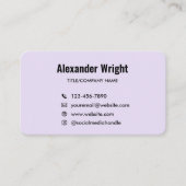 Carte de visite avec code de numérisation Logo Lav (Devant)