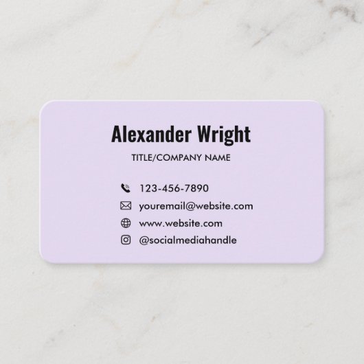 Carte de visite avec code de numérisation Logo Lav (Devant)