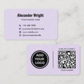 Carte de visite avec code de numérisation Logo Lav (Devant / Derrière)