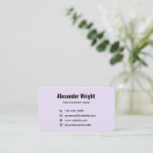 Carte de visite avec code de numérisation Logo Lav (Debout devant)