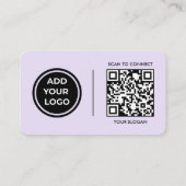 Carte de visite avec code de numérisation Logo Lav (Dos)