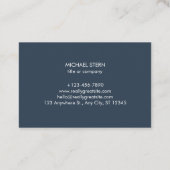 Carte de visite avec code et logo QR (Dos)