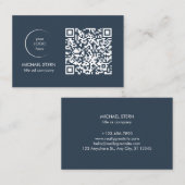 Carte de visite avec code et logo QR (Devant / Derrière)