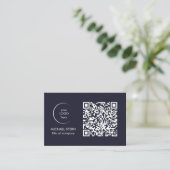 Carte de visite avec code et logo QR (Debout devant)