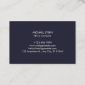 Carte de visite avec code et logo QR (Dos)